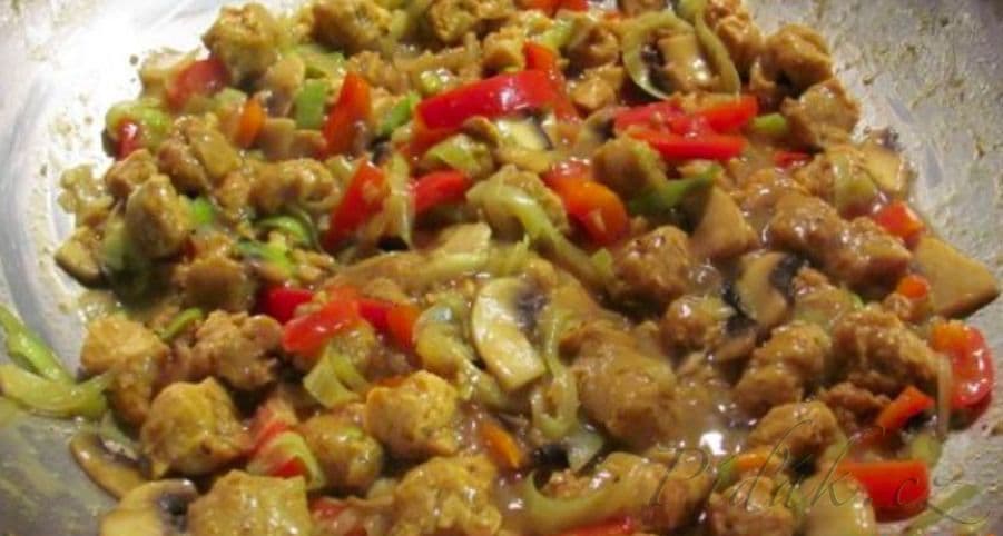 1. obrázek Čína ze sojových kostek - vegan