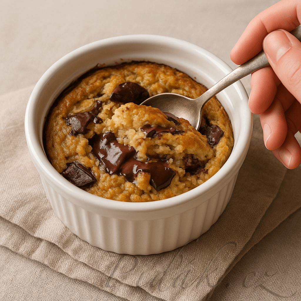 1. obrázek Zapečené snídaňové vločky s banánem a čokoládou