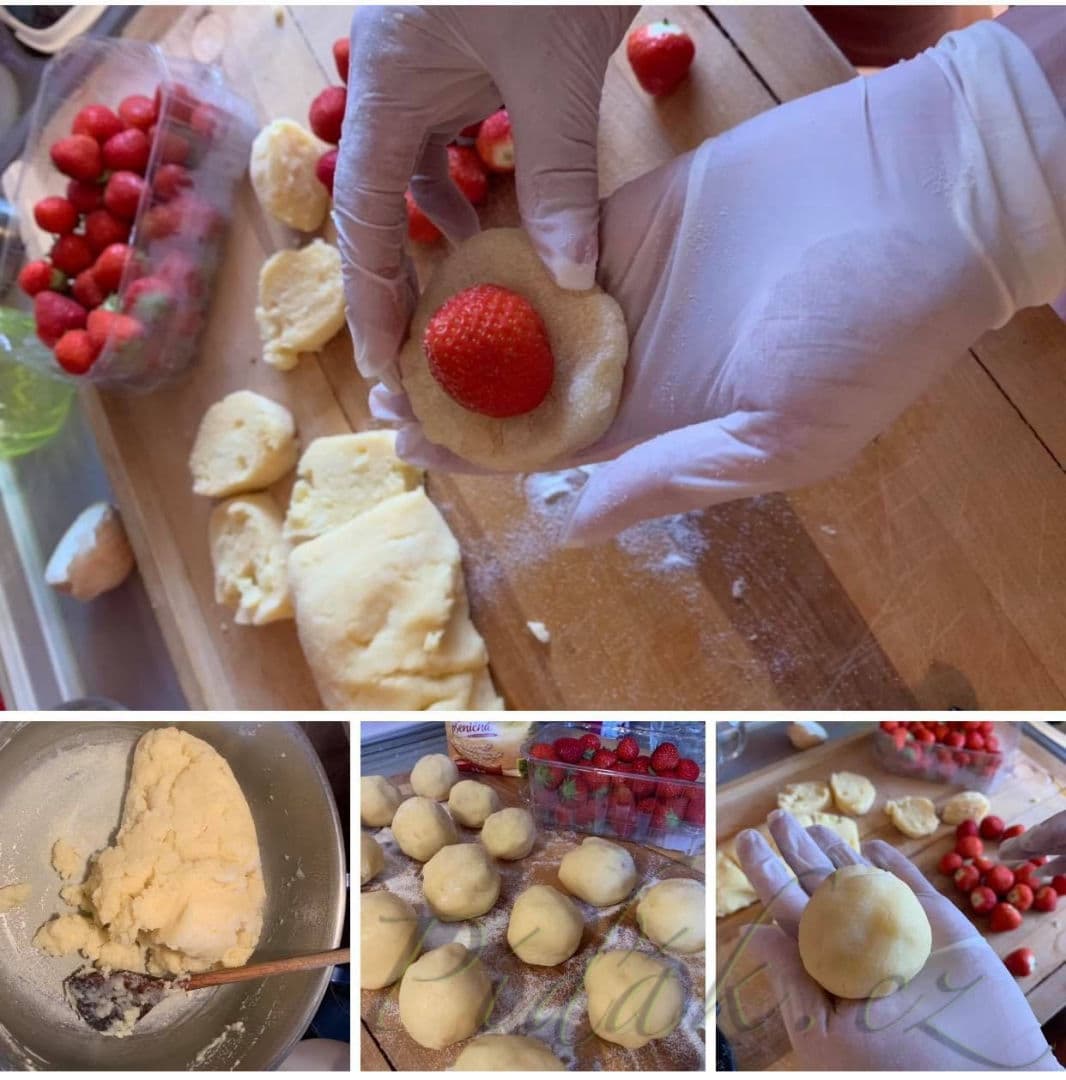 1. obrázek Ovocné knedlíky z odpalovaného těsta