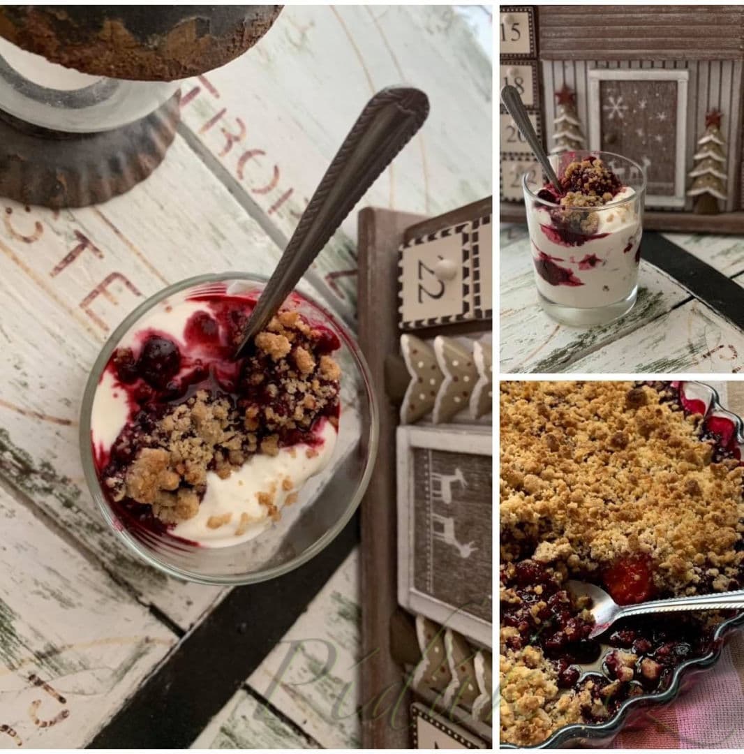 1. obrázek Jogurtový crumble dezert s lesním ovocem 