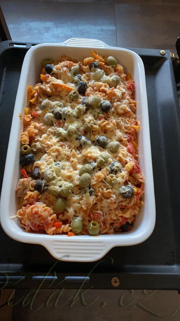 1. obrázek Gratinované těstoviny s tuňákem 