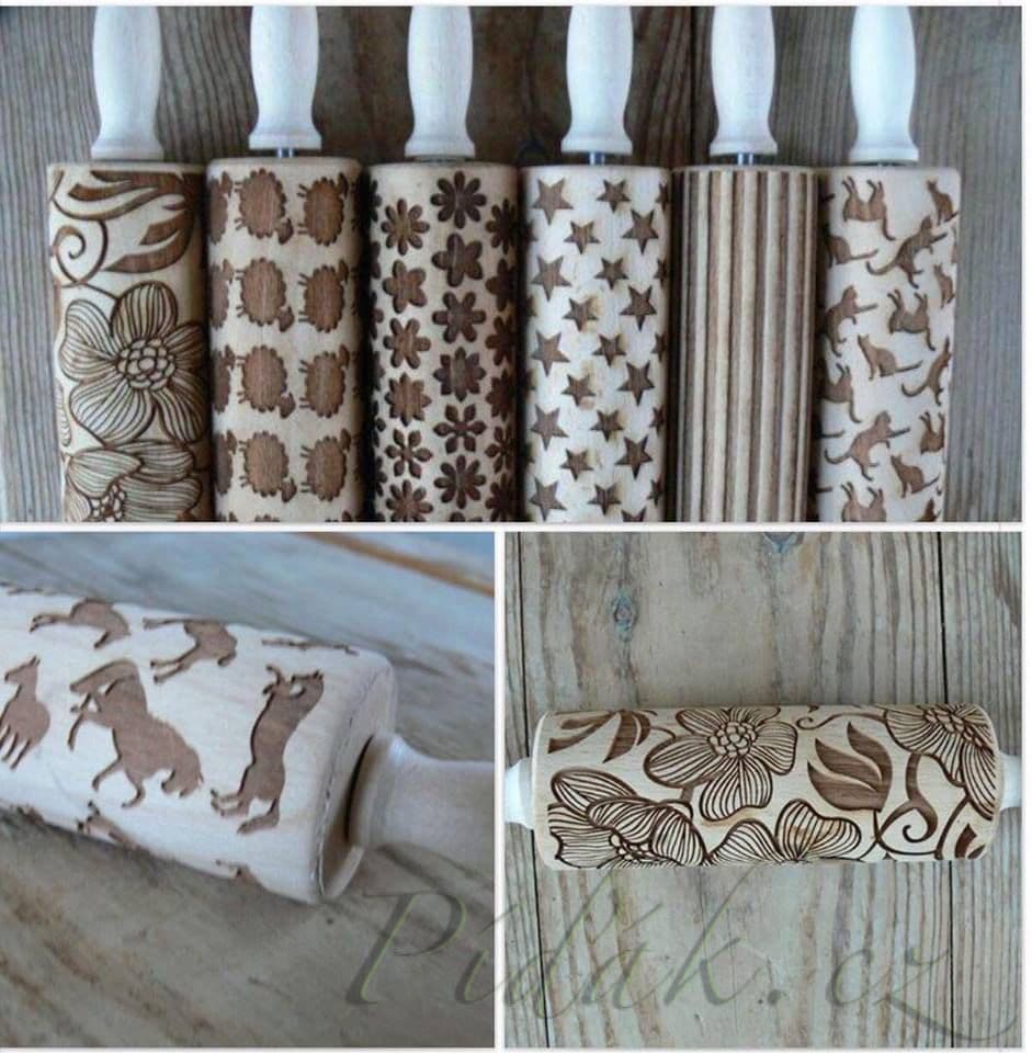 1. obrázek Dřevěné válečky na těsto