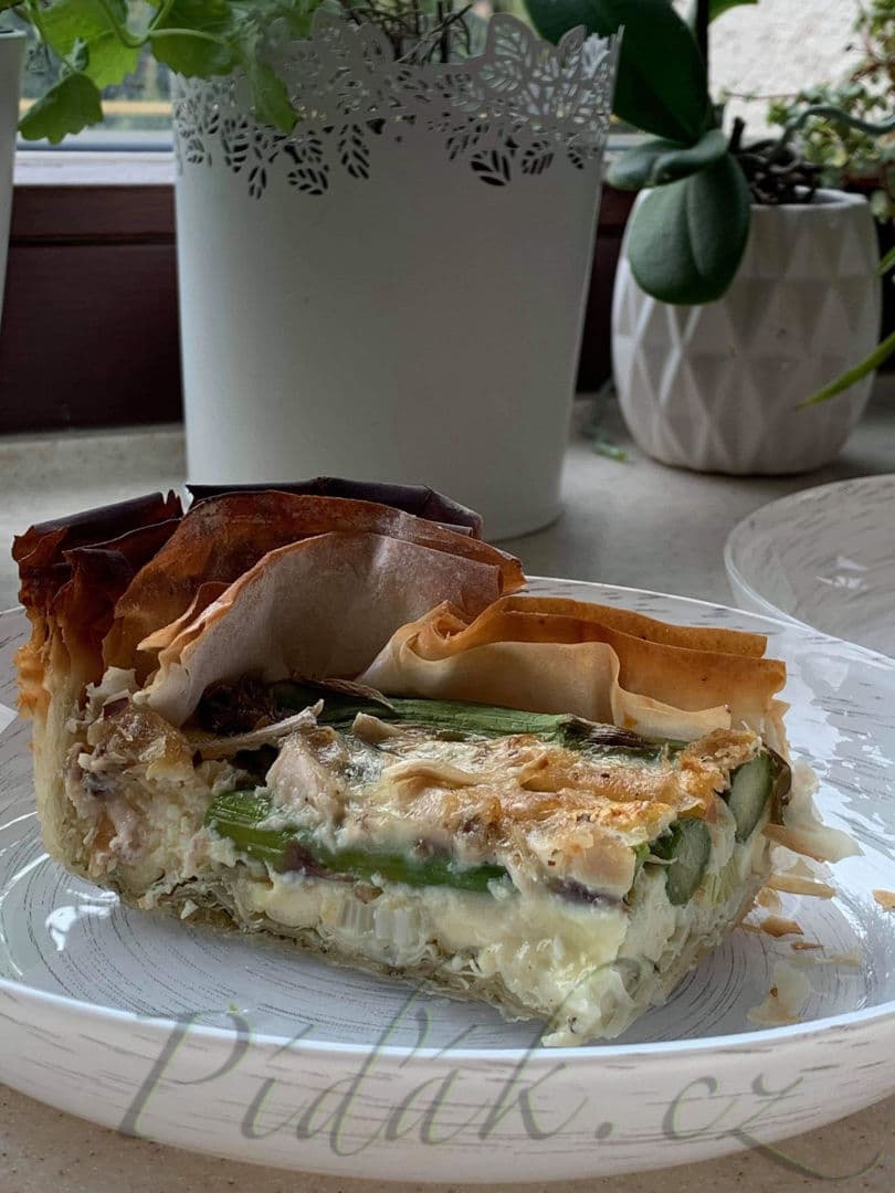 1. obrázek Slaný koláč z filo těsta s kuřecím masem 