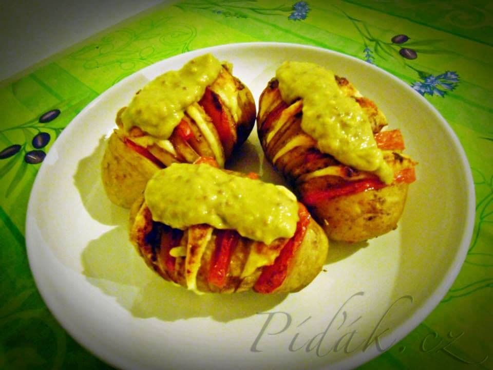 1. obrázek Zapečené brambory s kozím sýrem 