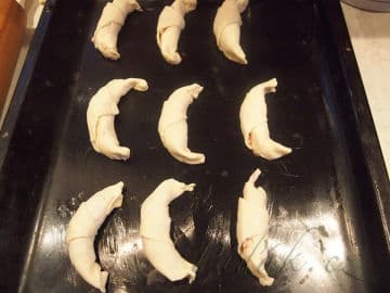 5. obrázek Šunkové rohlíčky z tvarohového těsta - Strašínsko 1937