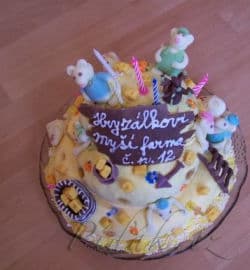 15. obrázek Dort myší farma 