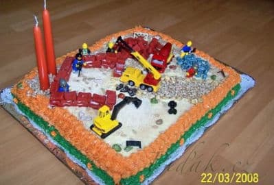 15. obrázek Dort Staveniště - parádní dort pro kluka