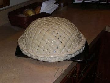 4. obrázek Pletený košík z těsta