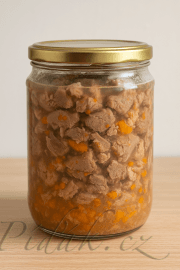 Obrázek  Zavařené maso pro psa  -  domácí konzerva