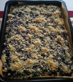 3. obrázek Borůvkový koláč s tvarohem podle Věrky