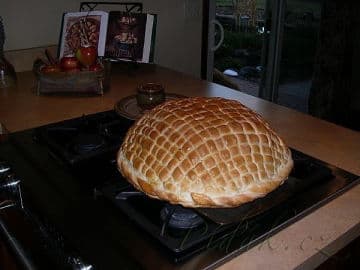 Obrázek Pletený košík z těsta