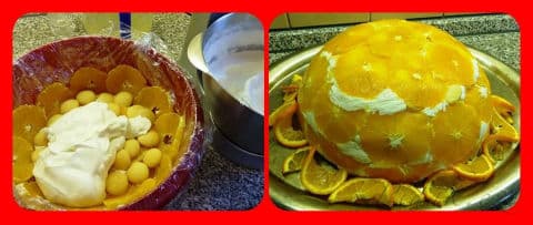 2. obrázek Pomerančová koule - zajíček